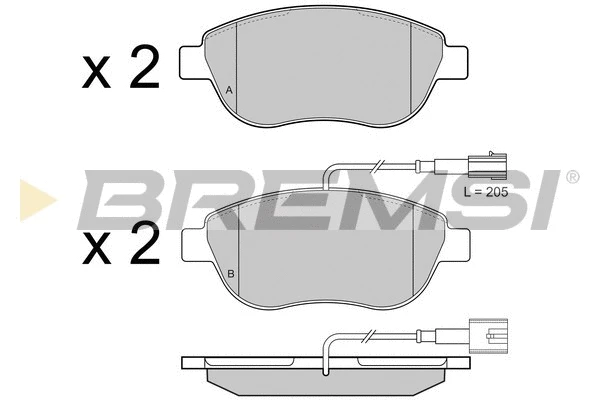 Brake Pad Set, disc brake (BP3426)
