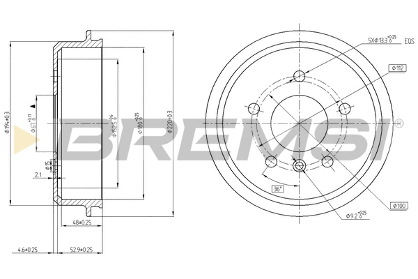 Brake Drum (CR5433)