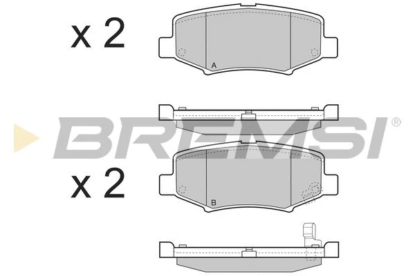 Brake Pad Set, disc brake (BP3398)