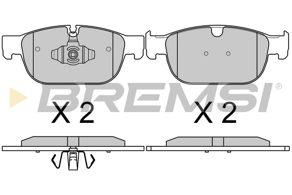 Brake Pad Set, disc brake (BP3756)