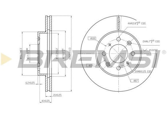 Brake Disc (CD6261V)