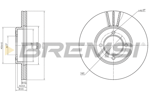 Brake Disc (CD6414V)