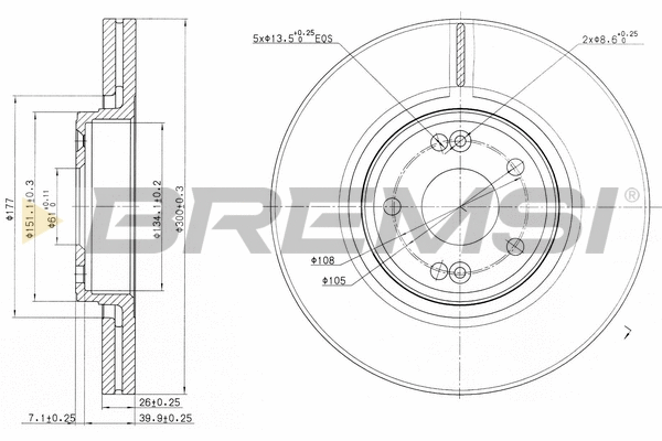 Brake Disc (CD7205V)