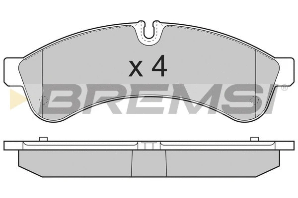 Brake Pad Set, disc brake (BP3365)