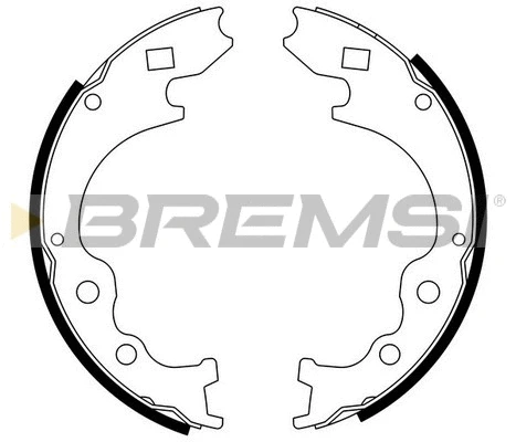 Brake Shoe Set, parking brake (GF0786)