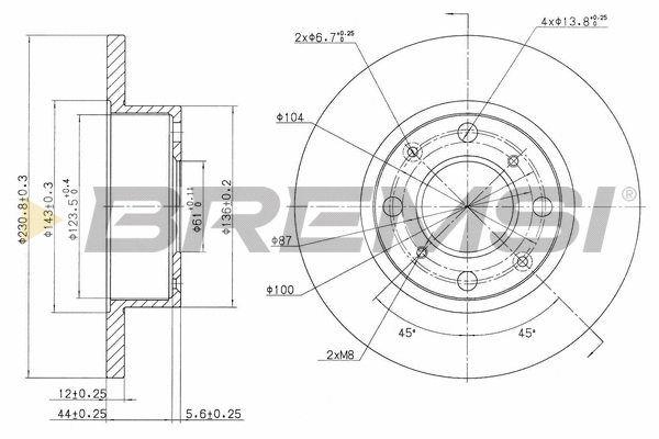 Brake Disc (CD6112S)
