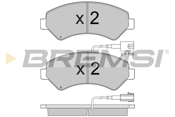 Brake Pad Set, disc brake (BP3871)