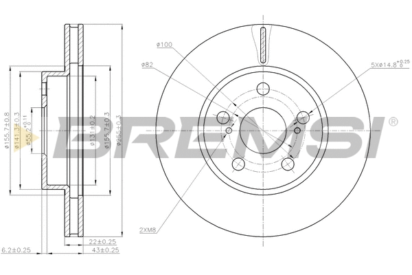 Brake Disc (CD7886V)