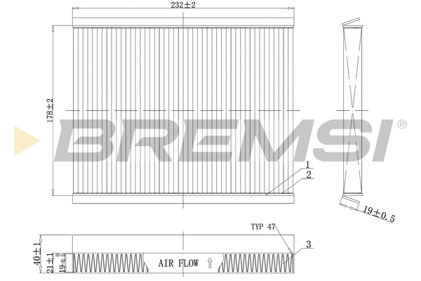 Filter, cabin air (FC0091)