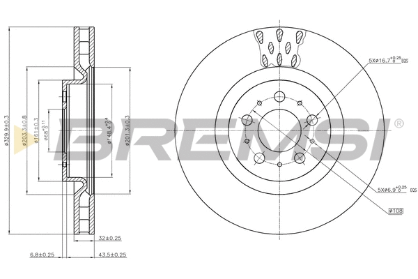 Brake Disc (CD7682V)