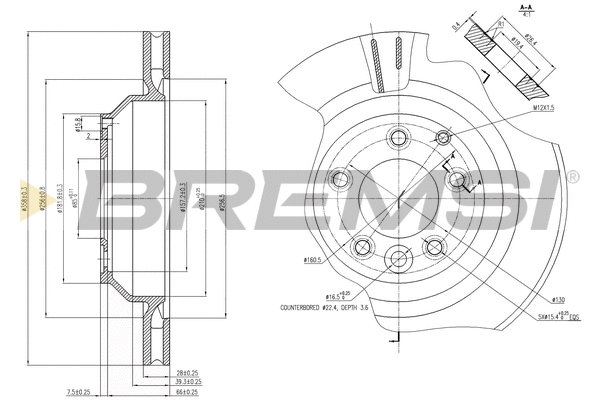 Brake Disc (CD7855V)