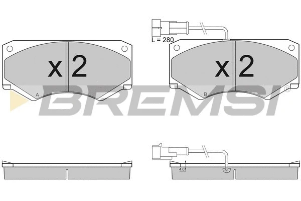 Brake Pad Set, disc brake (BP2948)