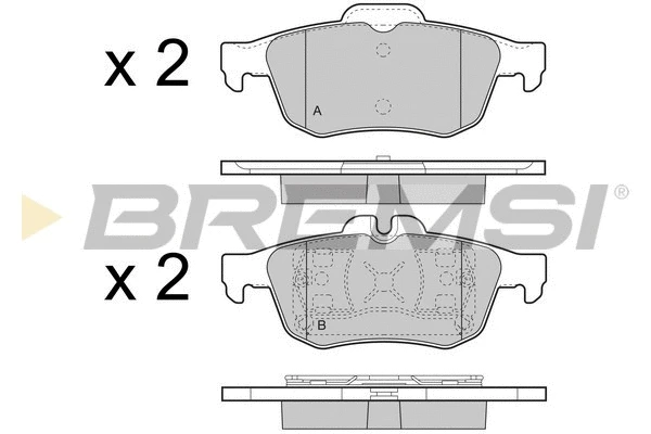 Brake Pad Set, disc brake (BP3468)