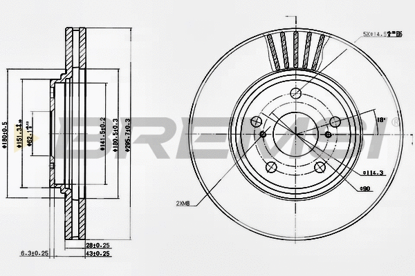 Brake Disc (CD7684V)