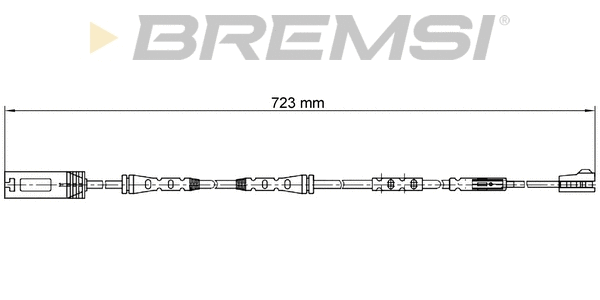 Warning Contact, brake pad wear (WI0690)