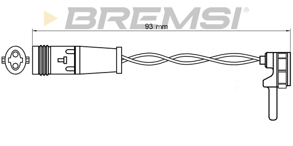 Warning Contact, brake pad wear (WI0724)