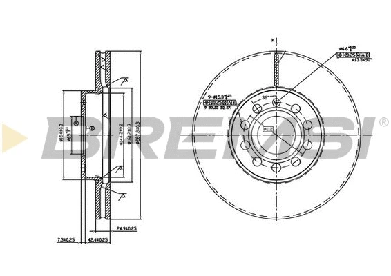 Brake Disc (CD7218V)