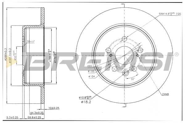 Brake Disc (CD7489S)