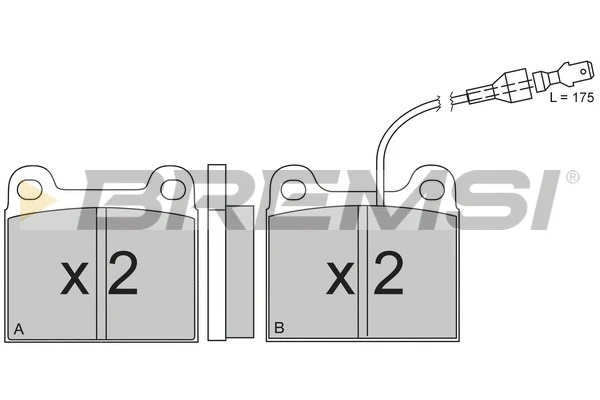 Brake Pad Set, disc brake (BP2131)