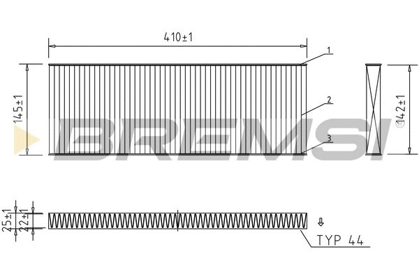 Filter, cabin air (FC1545C)