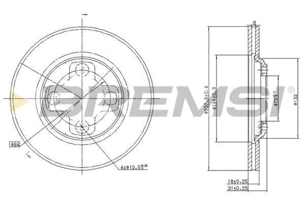 Brake Disc (CD6195S)