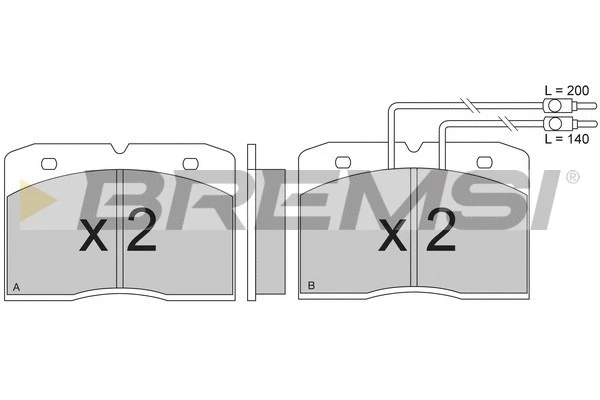 Brake Pad Set, disc brake (BP2275)
