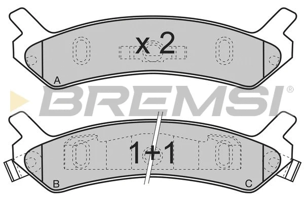 Brake Pad Set, disc brake (BP2655)