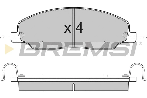 Brake Pad Set, disc brake (BP3312)