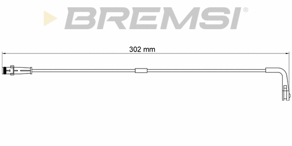 Warning Contact, brake pad wear (WI0626)