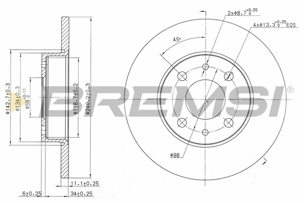 Brake Disc (CD6240S)