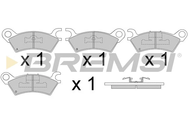 Brake Pad Set, disc brake (BP2250)