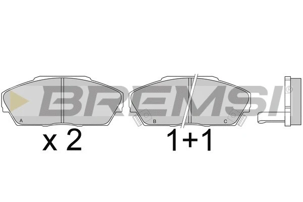 Brake Pad Set, disc brake (BP2371)