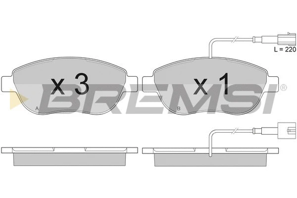Brake Pad Set, disc brake (BP2943)
