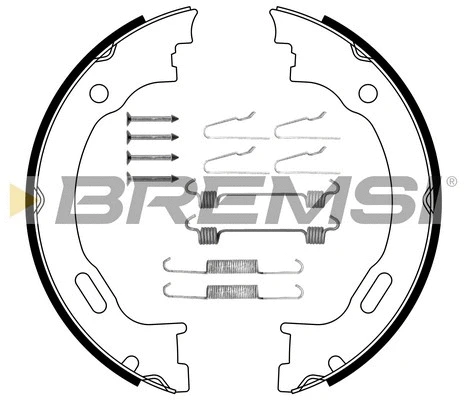 Brake Shoe Set, parking brake (GF0310-1)