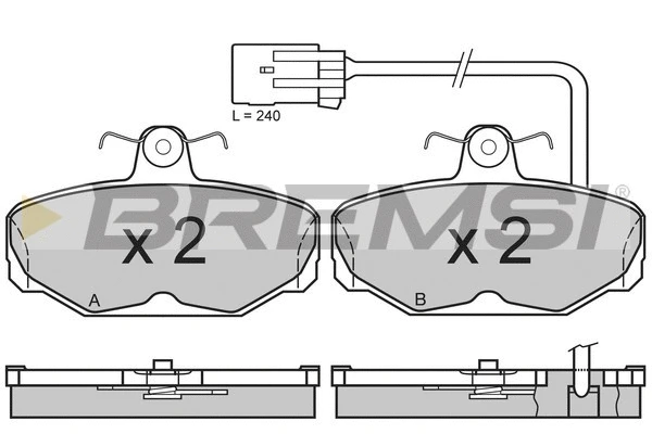 Brake Pad Set, disc brake (BP2591)