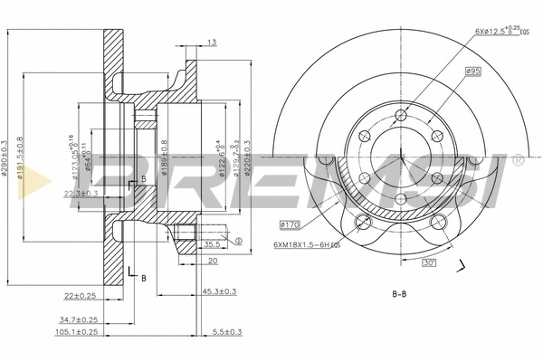 Brake Disc (CD5313S)