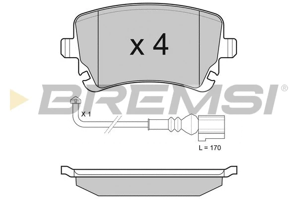 Brake Pad Set, disc brake (BP3140)