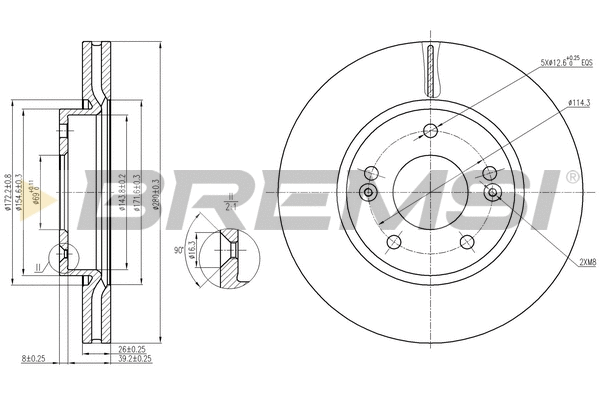 Brake Disc (CD7619V)