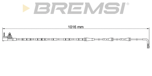 Warning Contact, brake pad wear (WI0932)