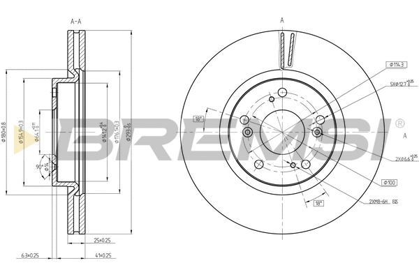 Brake Disc (CD8473V)