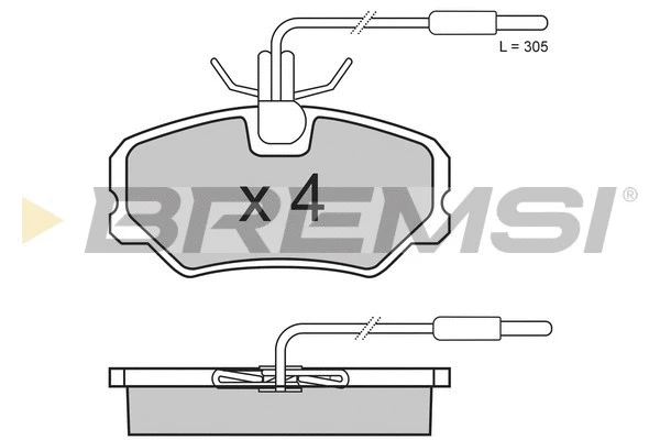 Brake Pad Set, disc brake (BP2646)
