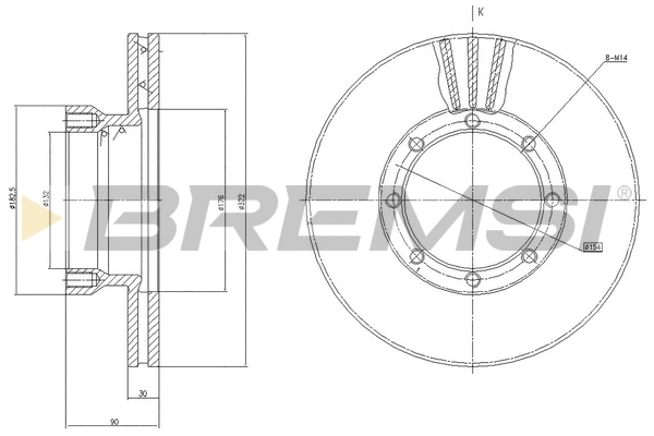Brake Disc (CD5131V)