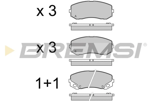 Brake Pad Set, disc brake (BP3551)