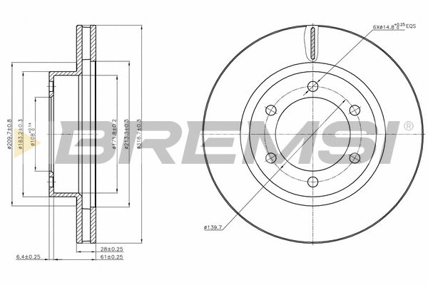 Brake Disc (CD8606V)