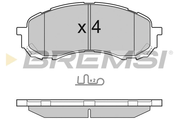 Brake Pad Set, disc brake (BP3141)