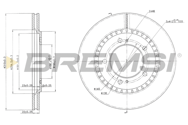 Brake Disc (CD7282V)