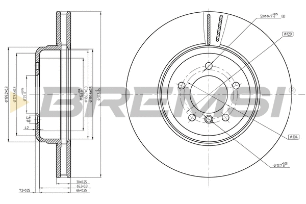 Brake Disc (CD8616V)