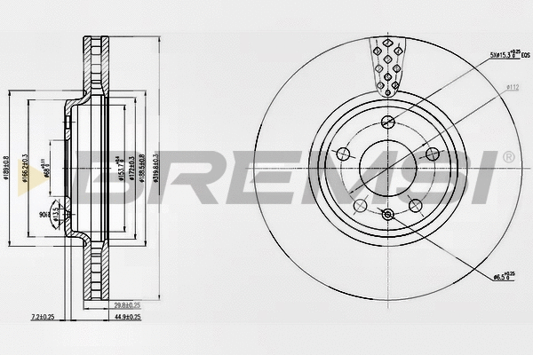 Brake Disc (CD7664V)