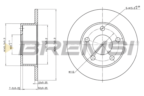 Brake Disc (CD6265S)
