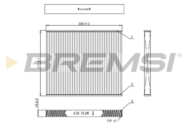 Filter, cabin air (FC0162)